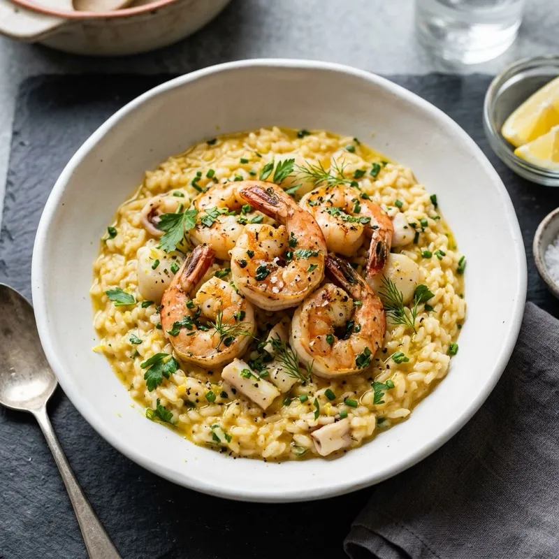 Seafood risotto
